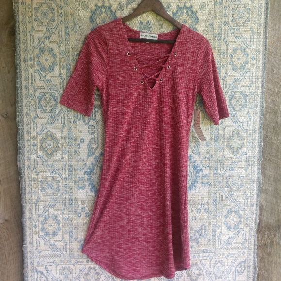Almost Famous Dresses & Skirts - ⚡4/25⚡Almost Famous Red Dress L NWT